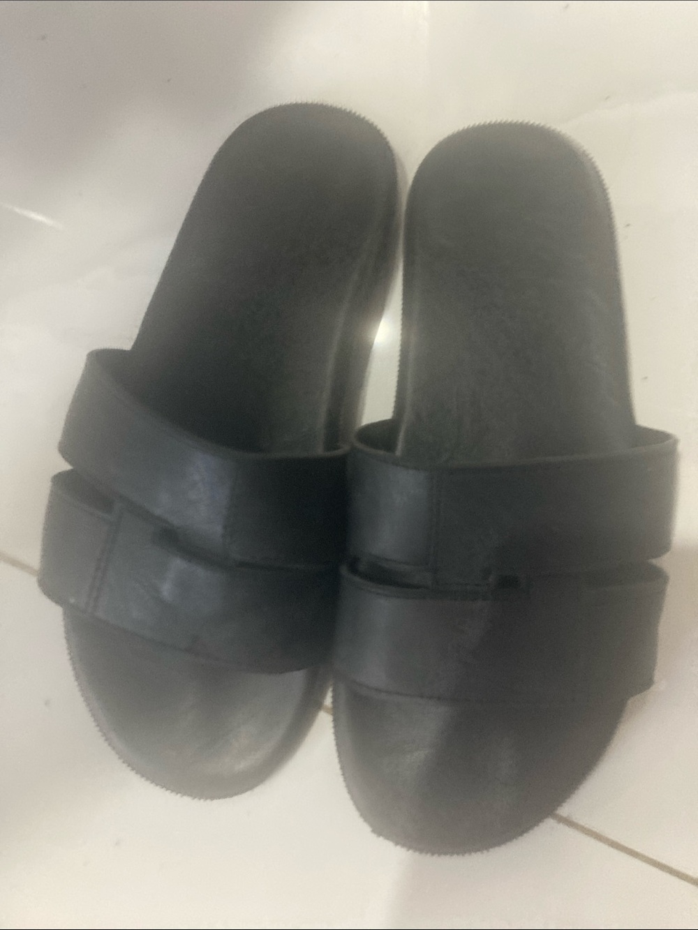 Black Men's Slide Sandals